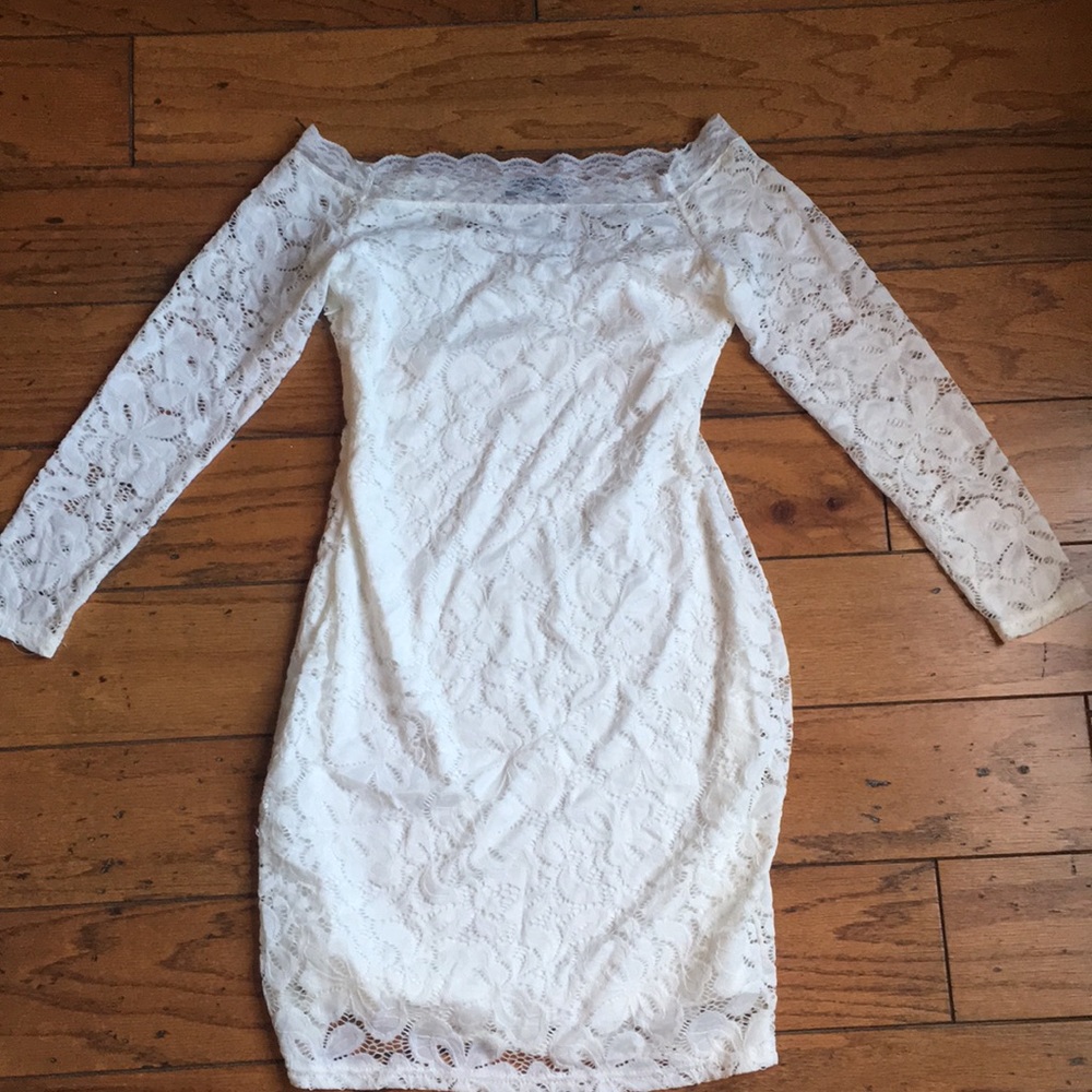 White lace dress